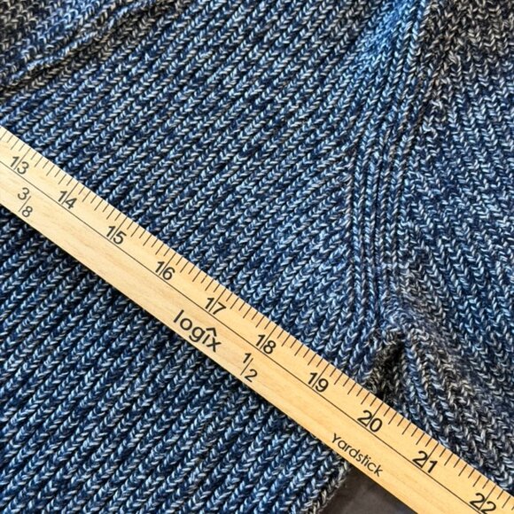 Benson Men’s Wool Cotton Knit Shawl Collar Cardigan Sz M Grandpa Cozy Chunky - Picture 5 of 6